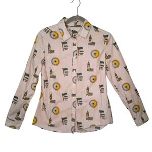 Boden London Print Classic Shirt Collared Button Down Size 6